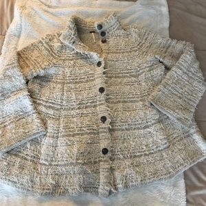 EUC Free People button down sweater jacket